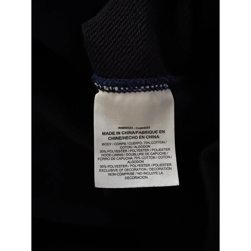 Nike Sportswear Blue Pullover Hoodie Large Fleece Sweatshirt Logo Patch